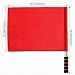 Referee Flags, Volleyball Flags Line Judge, Premium Lightweight Polyester Referee Warning Flags for Sports and Festival Events, High Visibility Red, 16.54"L x 15.75"W 2PCS