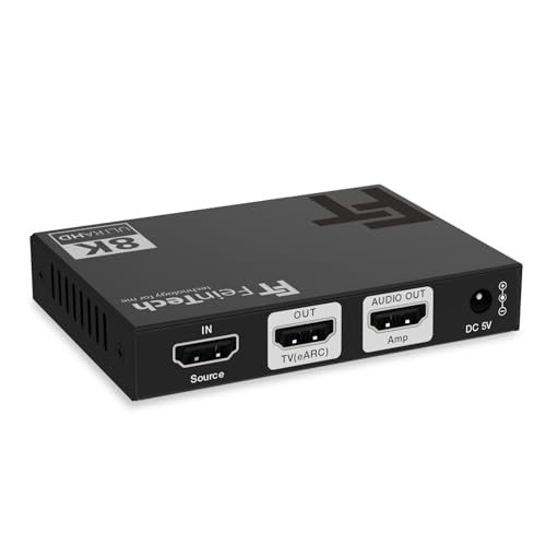 FeinTech AX211 HDMI 2.1 Audio Extractor (HDMI Audio Output) rozdzielacz 1 w 2 out 8K 4K 120Hz eARC