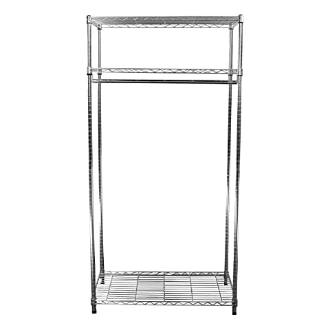 MonsterRAX Storage Solutions MonsterRax Clothing Rack - Garment Storage, Wardrobe Clothes Organizer, Steel Racks, Shoes and Adjustable Racks for Hanging 18″ x 36″ 72'' Cover