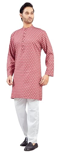 Image of Studio Shringaar Men's Cotton Relaxed Fit Straight Kurta