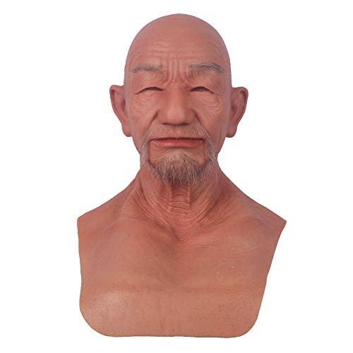 William Silicone Head Mask Realistic Old Man Face Mask Cosplay Halloween product thumbnail 10