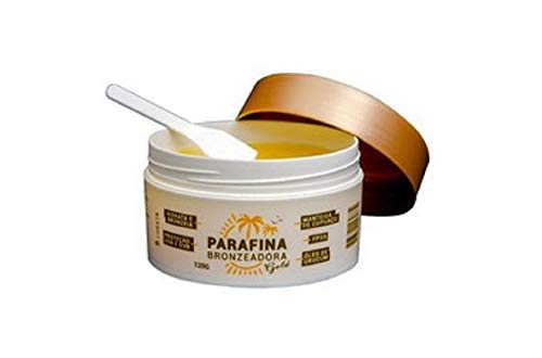 Kit 01 Parafina Bronzeadora Gold 120G + 01 Biquíni para Marquinha tipo Fita em Tecido (Tamanho único