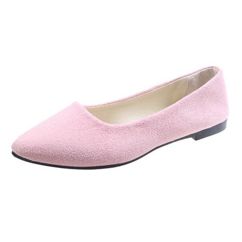 Mujer Dedo del Pie en Punta Bailarinas Ligero Plano Pumps, Bailarinas Mujer Zapatos Planos Comodo Ballet Flats Bailarinas Plegables Mujer Boda Plano Elegante Suave Zapatos de Trabajo