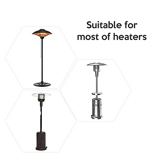 image for Patio Heater Cover WorthPlanet 210D Oxford Stand Up Patio Heater Cover