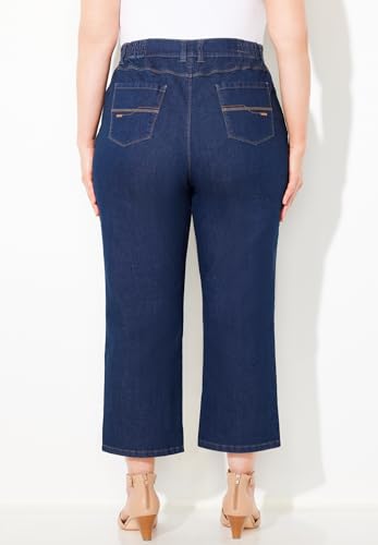 Catherines Women's Plus Size Petite Right Fit Curvy Crop Jean2