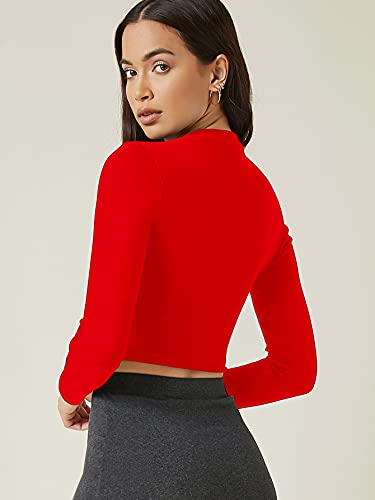 Image of Aahwan Women's 100% Cotton Slim Fit Striped Full Sleeve Crop Top