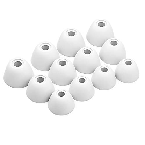 Okuli 12 x Silicona Gomas Auriculares Puntas de Repuesto para Samsung Galaxy Buds Auriculares en Blanco Cover