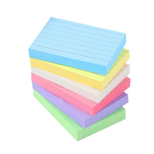 Blocs de notas rayados de colores con 900 hojas dobles para tomar notas ordenadas