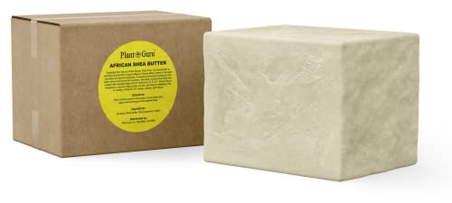 Raw African Shea Butter 5 Lbs. Bulk Block 100% Pure Natural Unrefined Ivory - Ideal Moisturizer For Dry Skin, Body, Face And Hair Growth. Great For Diy Soap And Lip Balm Making. #TOP3