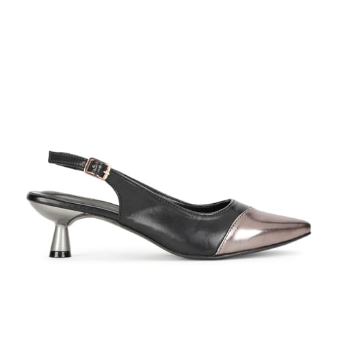 Image of Marc Loire Women Solid Pointed Toe Pump Shoes with Stilettoes Heels for Parties and Formal Occasions