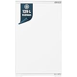 homeX Einbaukühlschrank ohne Gefrierfach, 88cm Nische - 129 Liter, Schlepptürtechnik, LED-Beleuchtung, leise 37 dB, Temperaturregelung, Türanschlag wechselbar, Einbau Vollraumkühlschrank, CB1291E