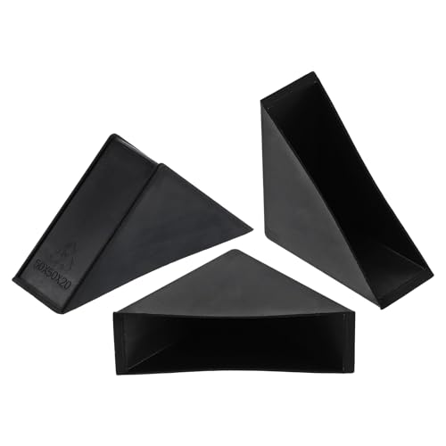 Image of uxcell 8Pcs Plastic Corner Protectors 20x70mm Right Angle Shape Glass Corner Guards Cushion for Corner Protection of Glass, Mirror, Tile, Black