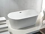 Aloni Rondo Vrijstaand Ligbad 180x80x60cm Acryl Met Afvoer Wit