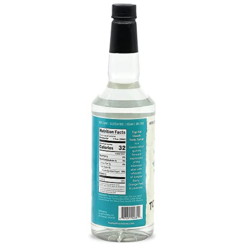 Top Hat Classic Tonic Syrup 5x Natural Quinine Concentrate 32oz
