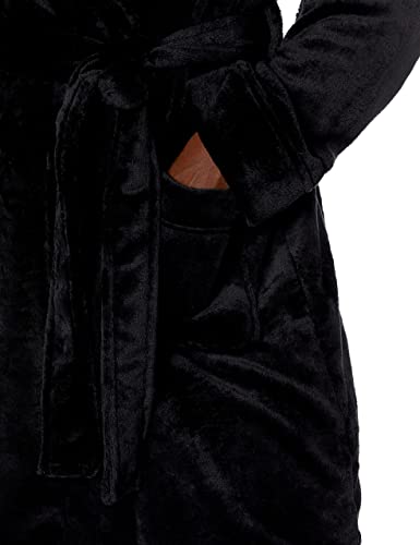 Image of Amazon Essentials Women's Mid-Length Plush Bath Robe, Loungewear (Available in Plus Size)