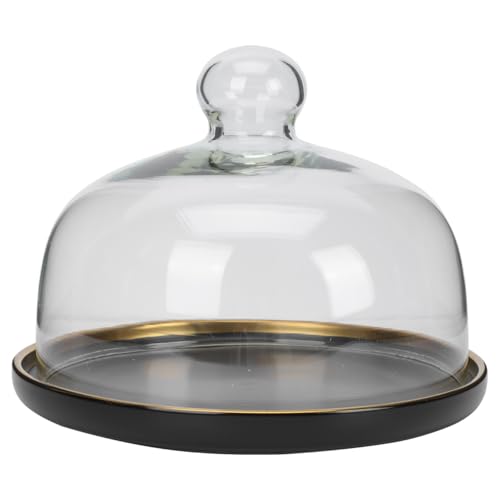 Cabilock Mini Kuchenglocke Glas Tortenglocke Kuchenständer...