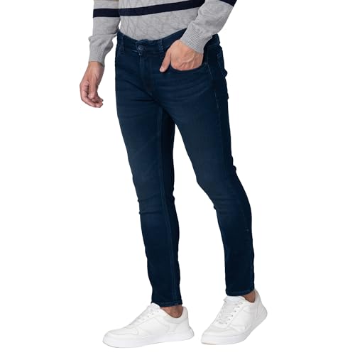 Image of Spykar Men's Mid Rise Slim Jeans