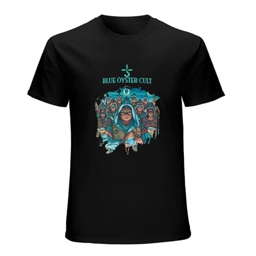 Photo de Blue Oyster Cult Fire of Unknown Origin Mens T-Shirt Unisex Graphic Black Tee Shirt XXL