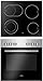 Produktbild Einbauherd Set | Backofen mit Grill und Umluft | Rahmenloses Glaskeramik Kochfeld mit Zweikreis und Bräterzone | Timer | Steam Clean (EHPC 935 001 E) (EHC 933 011 E)