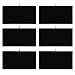 Mooca 6 Pieces Jewelry Display Trays Pad Tray Insert Jewelry Display Jewelry Display Trays, Black Velvet