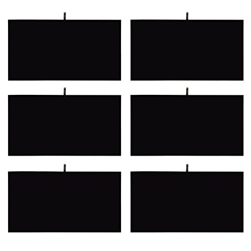 MOOCA 6 Pcs Set Jewelry Display Tray Pad Jewelry Display Tray Insert Accessory for Jewelries, 14 W x 7 1/2 D in, Black Velvet