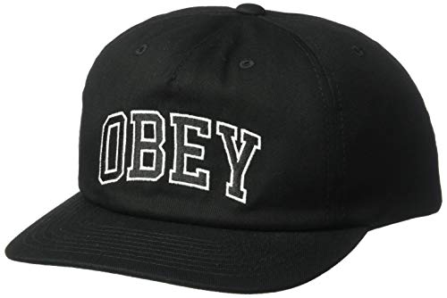 Obey Herren Dropout 5 Panel Snapback Baseball Cap, schwarz, Einheitsgröße