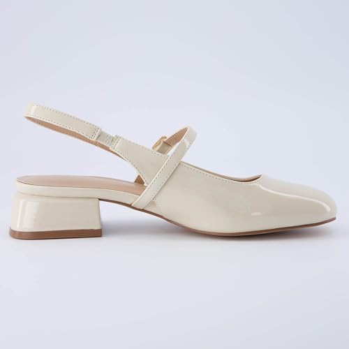 CUSHIONAIRE Women's Gogo Round Toe Mary Jane Dress Shoe +Memory Foam, Wide Widths Available4