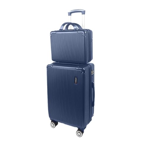 Mala de Bordo 10kg com Frasqueira Bagagem de Mão Expansivel Aprovada ANAC com 4 Rodas duplas 360° Cadeado AntiFurto TSA Mala de Viagem Alça Lateral com Divisória, Leve Resistente (Azul)