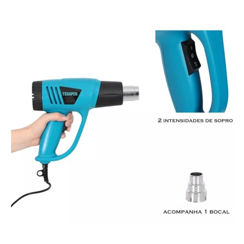 Soprador Térmico Pistola 2000w Ar Quente 2 Velocidades modelo TST Tssaper