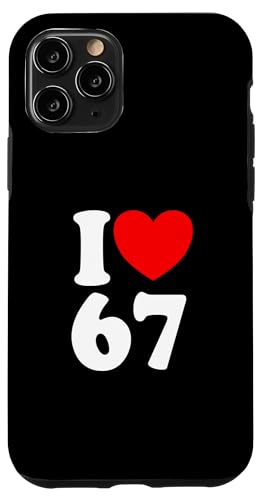 Fun 67 io[6-7 I Heart 6 7 VbNX Zu X}zP[X iPhone 11 Pro p