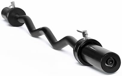 CAP Barbell Olympic EZ Curl Bar, Black, 47 Inch