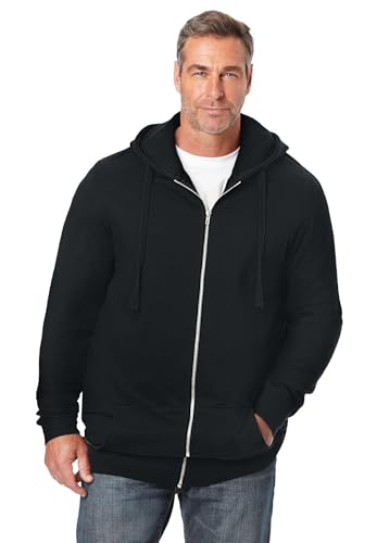 Image of KingSize Men's Big & Tall Fleece Zip-front Hoodie Jacket