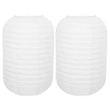 Uonlytech Decorazione per matrimoni lampada lanterna giapponese: lanterne bianche per interni ed esterni, decorazione per casa, cortile, ramen, ristorante, 2 pezzi, decorazione a fungo