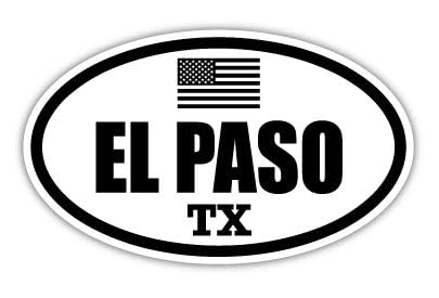 3 Pack Reflective El Paso TX Texas El Paso County Stealthy US Flag Euro Decal Sticker Vinyl for Hard Hats, Bottles, Glass, Toolbox 2