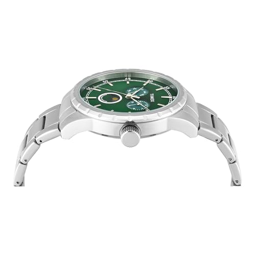 Image of TIMEX Green Round Dial Analog Men's Watch - TWEG28503