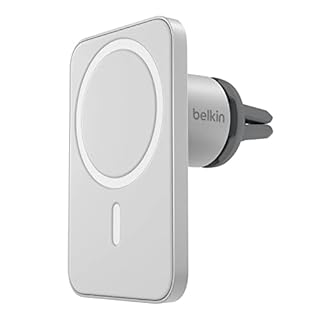 Belkin MagSafe Vent Mount Pro - MagSafe Compatible Phone Mount for Car - Wireless Magnetic Phone Holder Mount for iPhone 17, iPhone 16, 15, Pixel 10, & More - Car Accessories (Certified Refurbished)