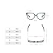 Transition Photochromic bifocal Cat Eye Progressive Multifocal Presbyopic Reading Glasses Sunglasses for Women Readers (black, 1.5, multiplier_x)