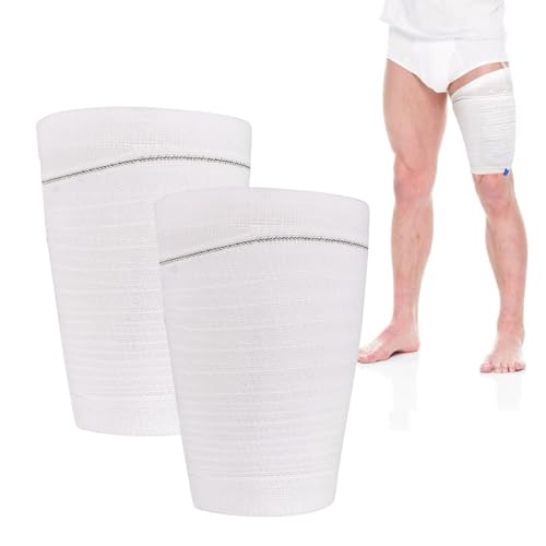Image of Catheter Leg Bag Holder 2 Count Fabric Catheter Sleeves Urine Leg Bag Holder - Urinary Drainage Bag Stay in Place Urine Bags for Legs Foley Catheter Bag Holder Strap for Men or Women Wheelchairs (L)