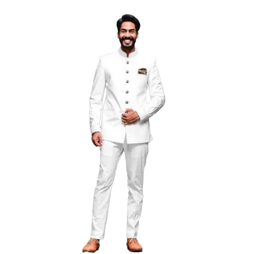 Mi Bo Tong Men's Suits 2 Piece Slim Fit Suits for Men Button Suit Formal Dinnner Wedding Prom Tuxedo3