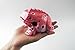 Frog guiro 4 inches wood block musical instrument Percussion Musical Instrument Perfect size Natural Wood Güiro Frog (Pink)
