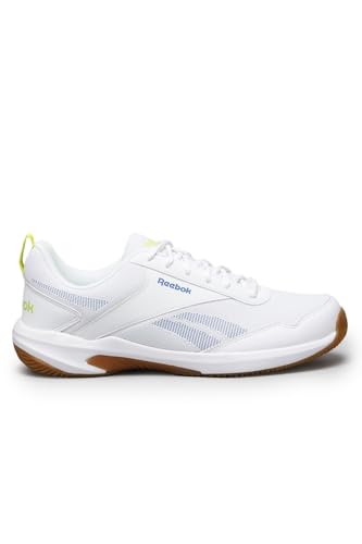 Image of Reebok Men's Badminton Shoes Cushioned Non-Marking Indoor Sports Shoes for Men | Lightweight Flexible Court Shoe | Badminton, Tennis & Indoor Sports | Courtflex M