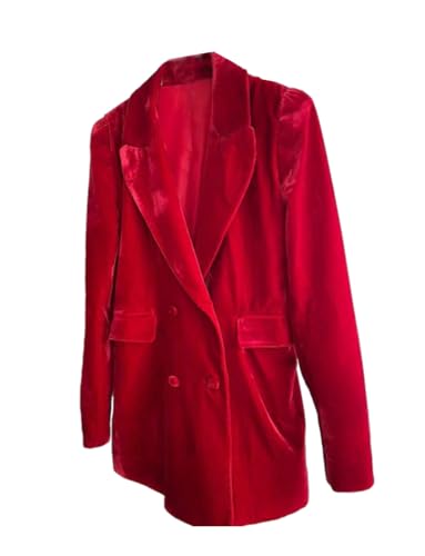 Blazer en velours femme veste de costume tuxedo manteau chic