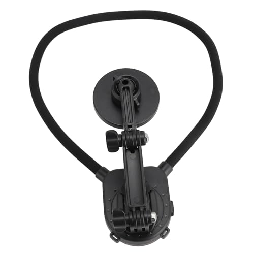 Heayzoki Magnetic Phone Neck Holder POV 360° Camera Stand with Auto Lock, Hands for Motorcycle Riding, Fishing, Neck Phone Stand, Neck Cell Phone Holder