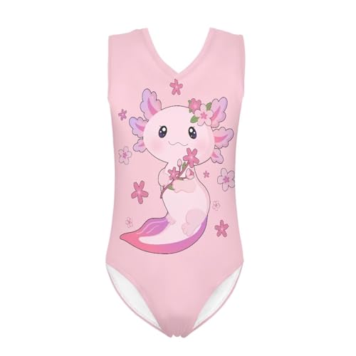 Image of Swimsuits for Girls 3-14 Summer Kids Bathing Suits Gymnastics Leotards One Piece Swimwear