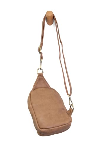 Image of Joy Susan Skyler Sling Bag: Vegan Leather, Zippered Closure, Brass Plated Hardware
