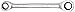 GEARWRENCH 12 Pt. Double Box Ratcheting Wrench, 5/16" x 3/8" - 9201D