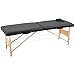 Produktbild HOMCOM Massageliege, Mobiler Massagetisch, höhenverstellbarer Kosmetik Bank, Pappelholz, Schaumstoff, Schwarz, 186 x 60 x 58-81 cm