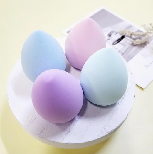 BelleVita 4-piece Makeup Sponge set- Latex-free Beauty Blenders for Flawless Foundation, Concealer, and Blending-Teardrop Shape, Reusable & Soft for all Skin Types - Image 5