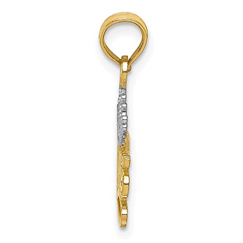 Ice Carats 14K Yellow Gold Princess Crown Necklace Pendant Charm Baby Talking Fine Jewelry For Women Gifts For Her #TOP1