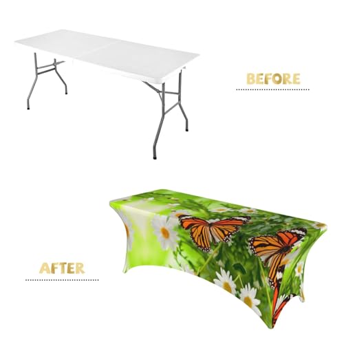 Nappe de table extensible élasthanne anti-plis pour buffet de fête